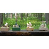 黄海森林文创 木质音乐盒生日礼品创意礼物森系旋转八音盒